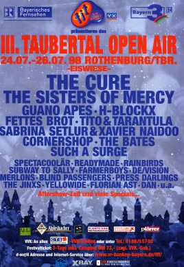 Plakat Taubertal Openair 1998